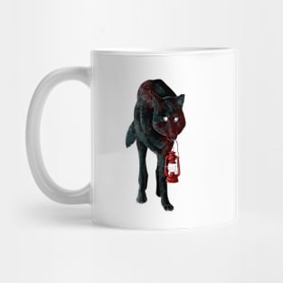 Wolf with Lantern Mug